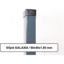 RETIC Plotový sloupek GALAXIA ZN+PVC 60x40x1,5x1600, antracitový GA160OR