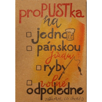Baloušek Přání BeBechy A6, kraft - Propustka