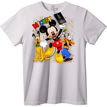 NOONEBRAND Тениска Mickey, Pluto и Goofy - XS, Black