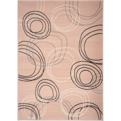 Alfa Carpets Kruhy powder pink Ružová