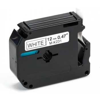 Pro Brother Съвместима лента с Brother MK-231, 12mm x 8m, черен печат / бял фон (MK231)