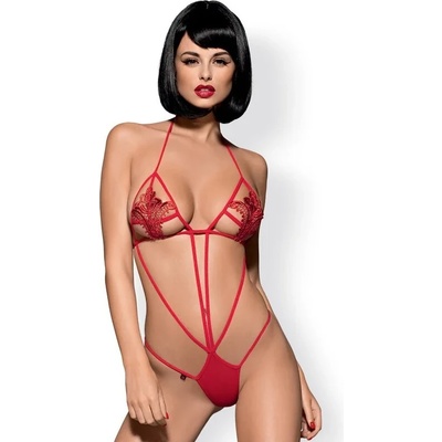 Провокативно боди в червен цвят - Luiza Teddy S/M (OBSES00725)