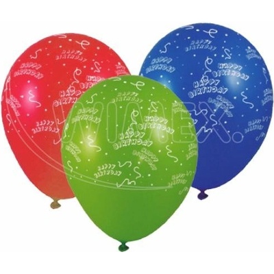 Wimex Nafukovací balónik ,,HAPPY BIRTHDAY,, farebný mix O30cm L