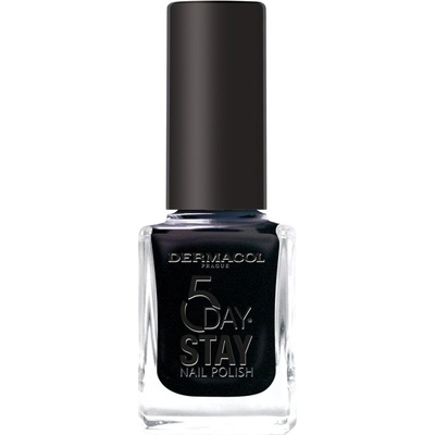 Dermacol Dlouhotrvající lak na nehty 5 Days Stay 55 Black Onyx 11 ml – Zboží Mobilmania