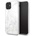 GUESS Marble Hard Case - дизайнерски кейс с висока защита за iPhone 11 (бял)