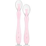 Kikkaboo Комплект силиконови лъжици с вендуза Kikkaboo - Pink, 2 броя (31302040106)
