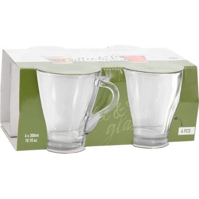 ADH Sada šálok sklo 4 x 300 ml