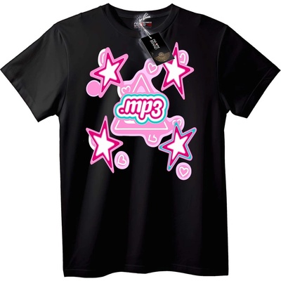 NOONEBRAND Тениска MP3 Звездна Сила - 4XL, White