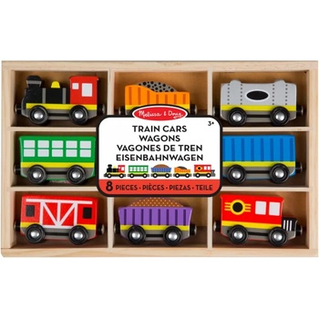 Image 1 of Melissa & Doug - Дървен комплект - Локомотив и вагончета