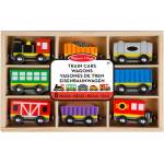 Melissa & Doug - Дървен комплект - Локомотив и вагончета - toytown