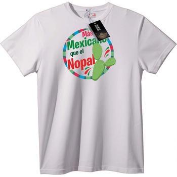 NOONEBRAND Тениска с мексикански кактус Nopal - S, White