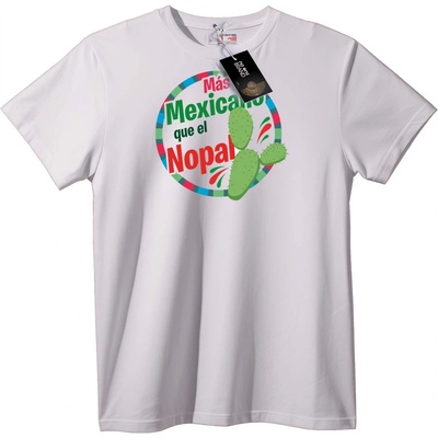 NOONEBRAND Тениска с мексикански кактус Nopal - S, White