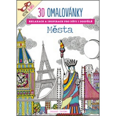 3D omalovánky Města Relaxace a inspirace pro děti i dospělé – Zboží Dáma