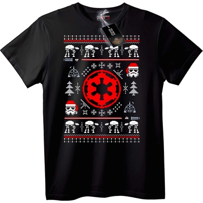 NOONEBRAND Тениска Star Wars Грозен коледен пуловер - XS, Black