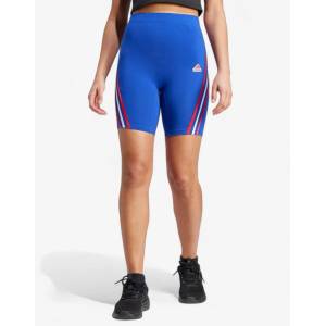 Adidas Sportswear Future Icons 3-Stripes Biker Shorts Blue - magazinko