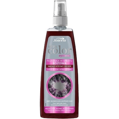 Joanna Ultra Color Pink Hair Rinse Spray tónovací přeliv ve spreji růžový 150 ml