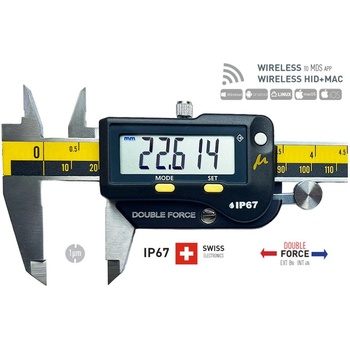 Microtech Дигитален шублер Microtech CERAMIC MICRON SwissMet WIRELESS BI-FORCE, IP67 - 150 мм, 0, 001 мм (141079192K)