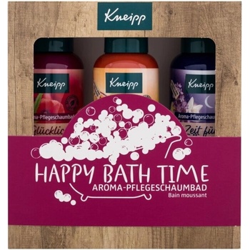 Kneipp Happy Bath Time sada pěna do koupele Dream Time 100 ml + pěna do koupele Good Mood 100 ml + pěna do koupele Happy Time-Out 100 ml unisex