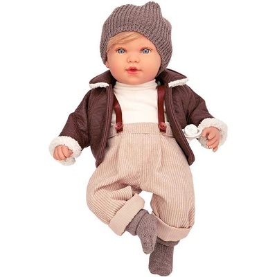 Arias Кукла Ирио с кожено яке и джинси, издаващ 14 различни звука - 45 см (ari65317)