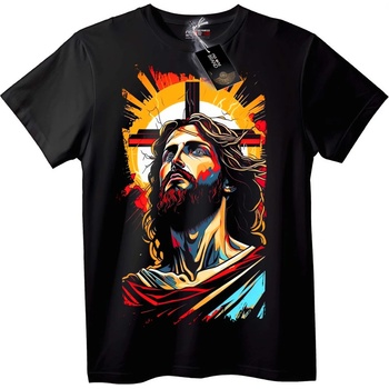 NOONEBRAND Тениска Религиозен Исус - 2XL, White