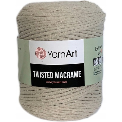 Yan Art Twisted Macrame šnúra stáčaná 753 béžová