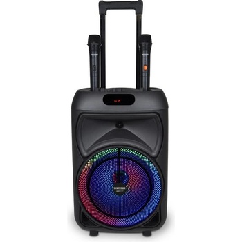 Bontempi Безжичен акустичен куфар на колела с 2 безжични микрофона, RGB