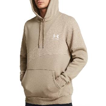 Under Armour Суитшърт с качулка Under Armour UA Essential Flc Blocked HD-BRN 1383070-299 Размер S