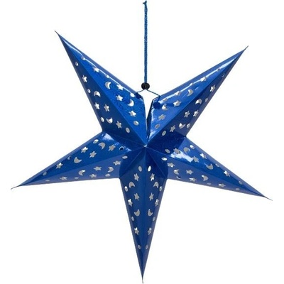 Europalms Star Lantern papírová hvězda 75cm modrá