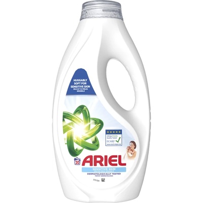 Ariel Sensitive Skin, течен перилен препарат, 20 пранета, 0.9 л (8700216728317)