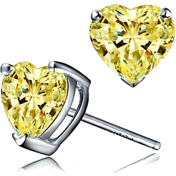 HARAHU Обици Small Hearts - Жълта KP29316 (29316)