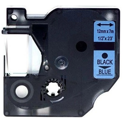 Compatible Съвместима лента с Dymo 45016, S0720560, 12mm x 7m черен печат / син фон (45016)