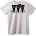 NOONEBRAND Тениска Eco Moda Черна - 6XL, White