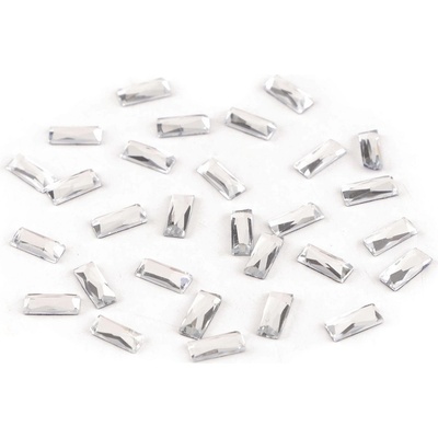 Prima-obchod Nažehlovací kamínky hotfix obdélníček celoplošné broušení 3x7 mm, barva crystal