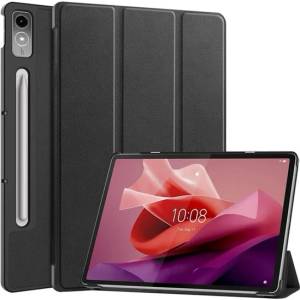 Gigapack Lenovo Tab P12 GIGAPACK калъф, стоящ, с кожен ефект, активен FLIP, държач за моливи, BLACK GP-149851 (GP-149851)