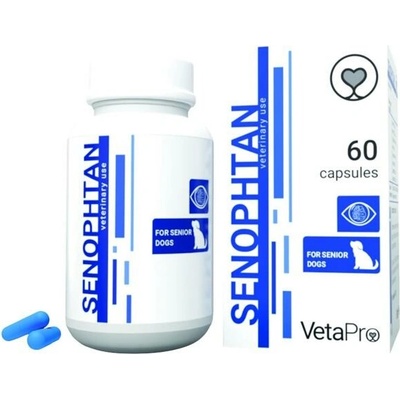 VetaPro Senophtan výživový doplnok pre staršie psy na zachovanie zraku 60 cps