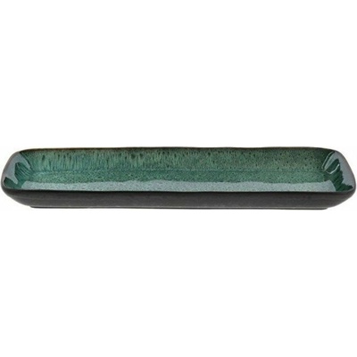 Bitz Servírovacia keramická tácka 14x38 cm Gastro Green/Black