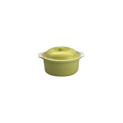 Cerutil - Керамична касерола с капак 3л 26xh11см зелено/бяло-(R0292/TR292) (010866)