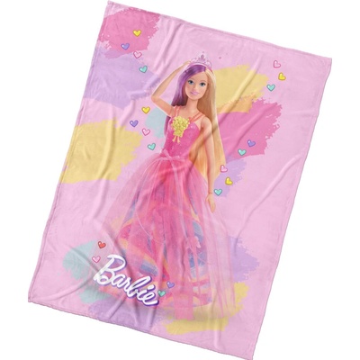 Carbotex Dětská deka Barbie Duhový Svět