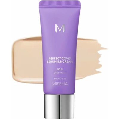 Missha M Perfect Cover Serum BB Cream Pečující BB krém s UV ochranou 20 ml