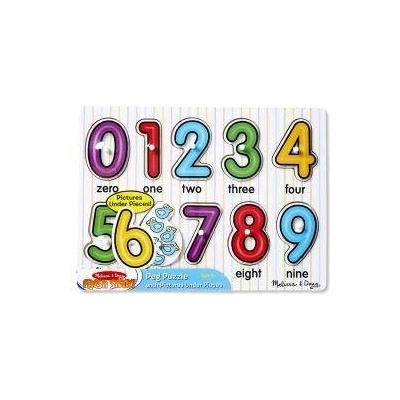 Melissa & Doug Дървен пъзел, Цифри, Melissa and Doug, 000772132732