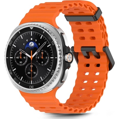 Силиконова каишка за Samsung Galaxy Watch 8 (40/44mm) / 8 Classic (46mm) от Tech-Protect IconBand Pro - Sunburst Orange (5906302331192)