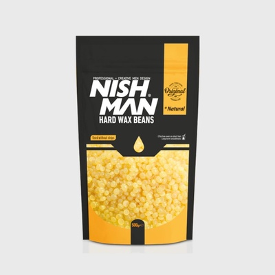 Nish Man Hard Wax Beans depilační vosková zrnka žlutá 500 g