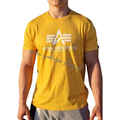 Alpha Industries Basic T-shirt Solar Yellow tričko pánske žlté