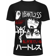 tričko hardcore HEARTLESS I'M LOST černá