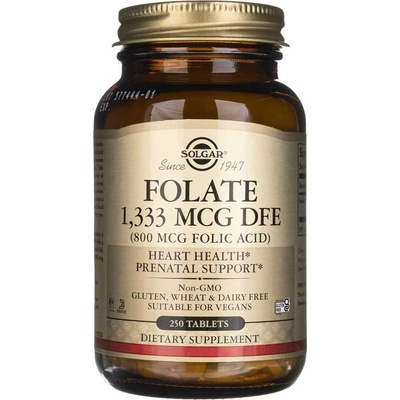 Solgar Foláty 1 333 mcg DFE 800 mcg kyselina listová 250 tabliet