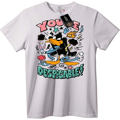 NOONEBRAND Тениска с Daffy Duck и Bugs Bunny - 7XL, Black