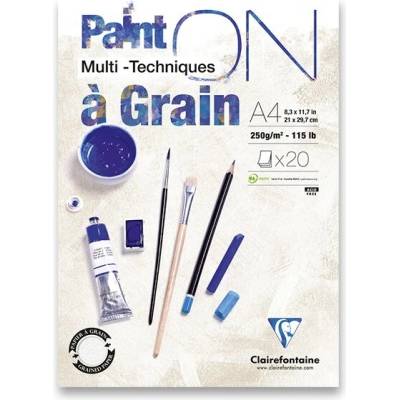 Clairefontaine Blok Paint on Grain A4 20 listů 250 g