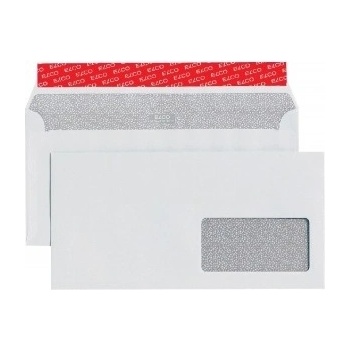 Poštové obálky C6/5 ELCO s páskou, okienko vpravo