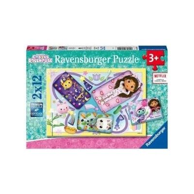 Ravensburger Puzzles for children 2x12 Cat Cottage Gabi