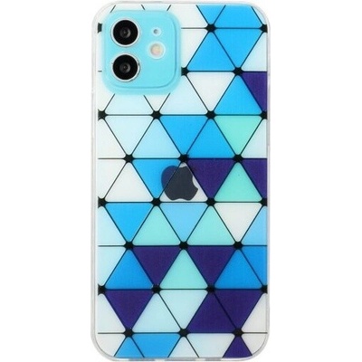 Appleking Pouzdro měkké se vzorem vitráže iPhone 12 - modré – Hledejceny.cz